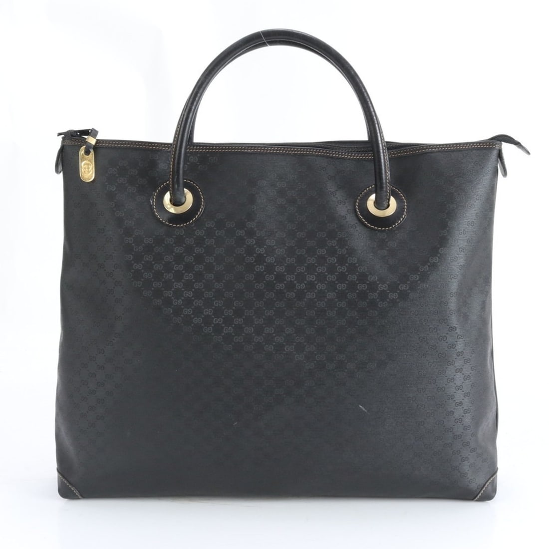 Gucci Old Micro GG 02 39 4868 Leather Tote Bag Shoulder Business Black Men's: --- Catalog ---Category: SizeSize (HxWxD): 38cm x 45cm x 13cm / 14.96'' x 17.71'' x 5.11''Handle Length: 43cm / 16.92''Category: DesignType: Shoulder bag, Tote bagColor: BlackGender: MenMaterial: