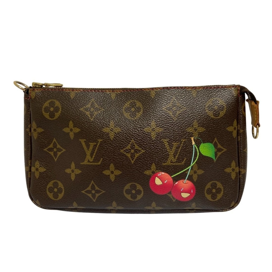 LOUIS VUITTON Monogram Cherry Pochette Accessory Pouch M95008 Brown Women's: --- Catalog ---Category: SizeSize (HxWxD): 13.5cm x 21cm x 3cm / 5.31'' x 8.26'' x 1.18''Category: DesignType: Pochette, PouchColor: Brown, Monogram CherryGender: WomenMaterial: Monogram Category: