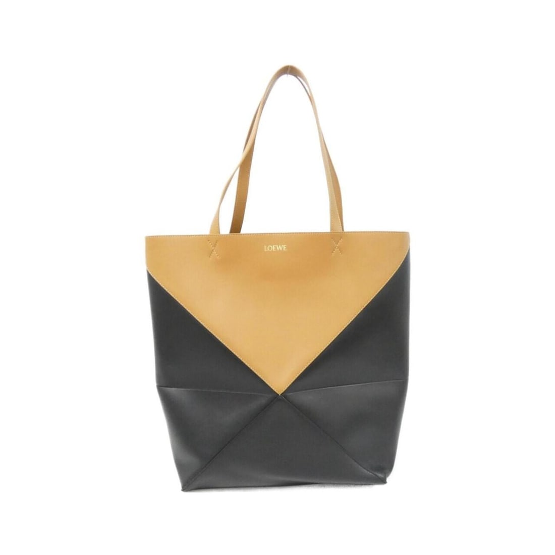 Loewe Puzzle Fold Tote B779Q18X05 Handbag: --- Catalog ---Category: SizeSize (HxWxD): 41cm x 46cm x 17cm / 16.14'' x 18.11'' x 6.69''Category: DesignType: HandbagColor: Black, BrownGender: Women,MenMaterial: Leather Leather/Fur Type: CalfskinC