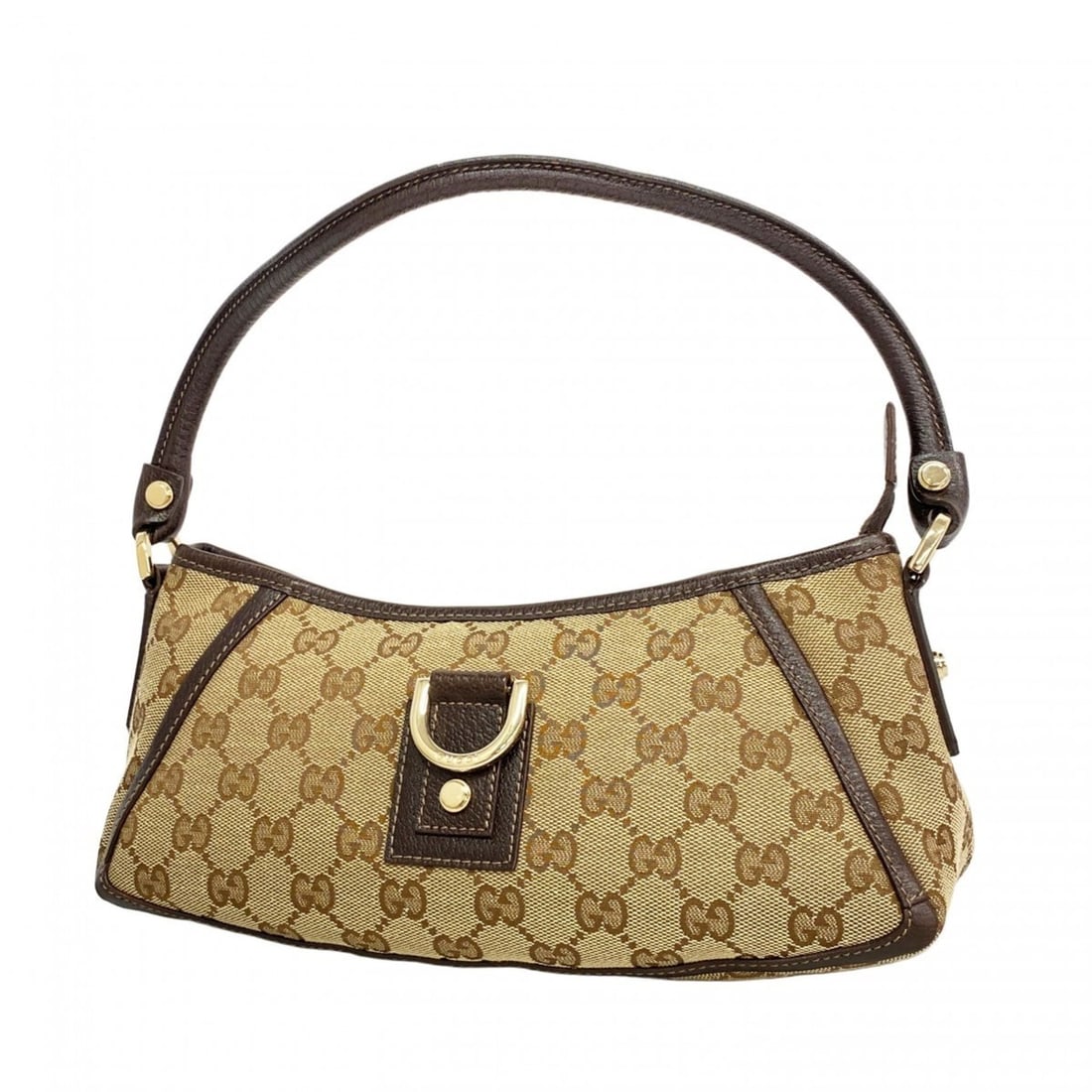 Gucci GG Canvas Abbey Shoulder Bag 130939 Beige Champagne Women's (1 of 9)
