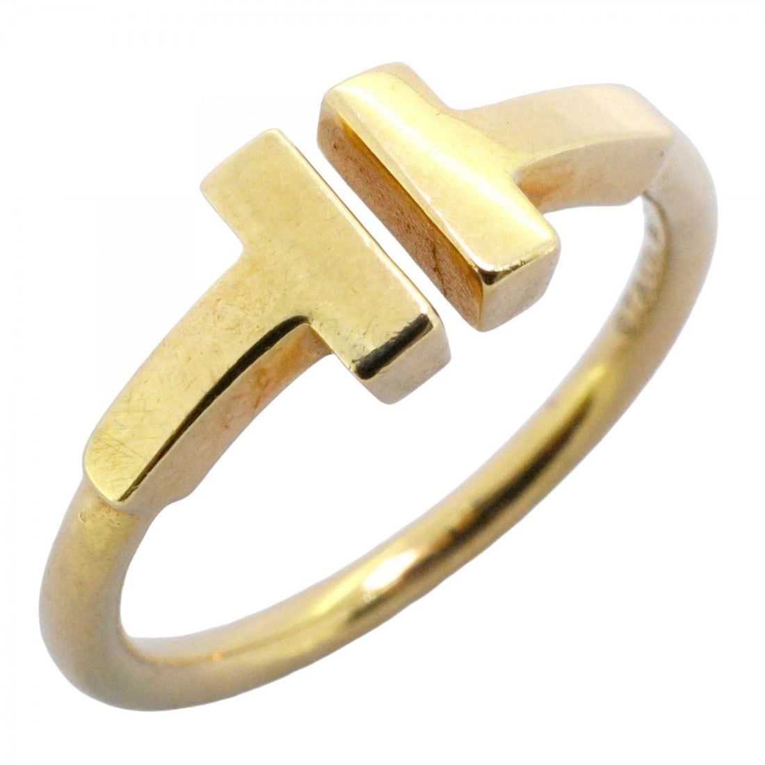 Tiffany T-wire ring in 18KYG yellow gold, size 6 for women (1 of 10)