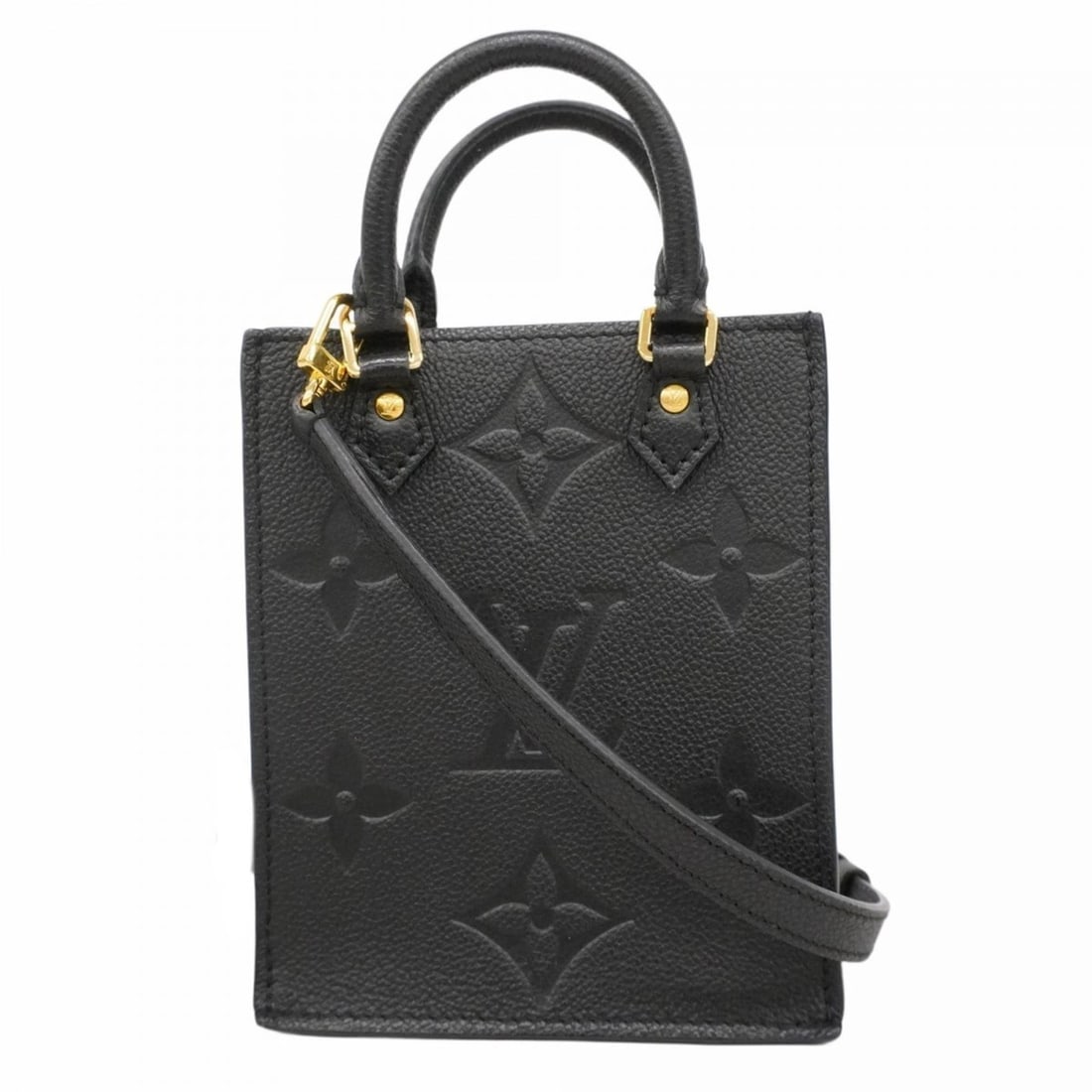 Louis Vuitton Monogram Empreinte Petite Sac Plat Handbag M80478 Noir 2-way Bag for Women: --- Catalog ---Category: SizeSize (HxWxD): 17cm x 14cm x 5.5cm / 6.69'' x 5.51'' x 2.16''Category: DesignType: HandbagColor: NoirGender: WomenCategory: GeneralMPN: M80478Brand: Louis Vuitton--- Item L