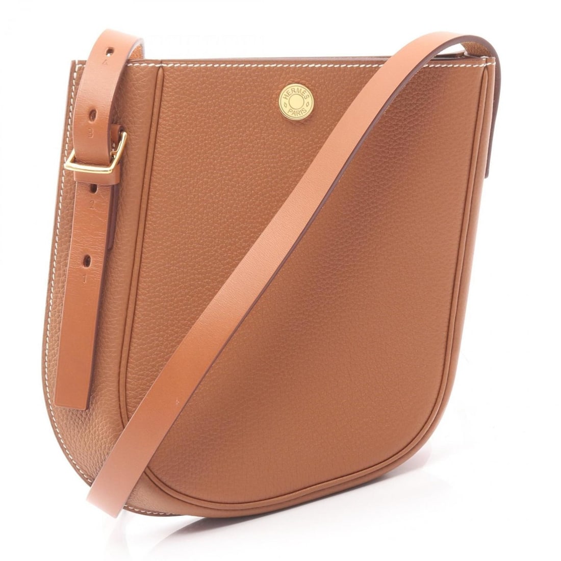 Hermes Hermès Perspective Cavaliere 21 Shoulder Bag/Handbag in Togo Leather, Brown (1 of 14)