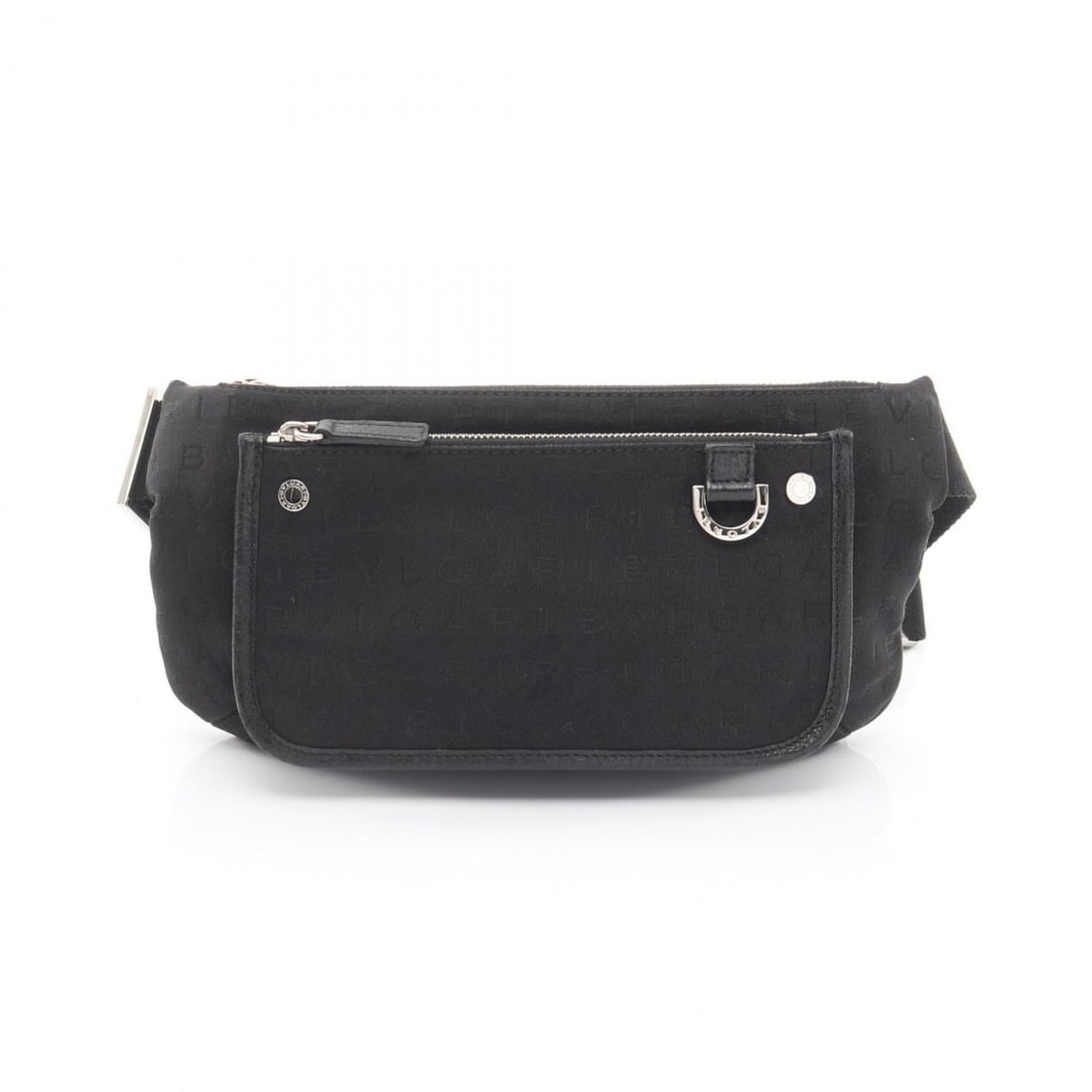 BVLGARI Logomania Waist Bag/Handbag, Canvas, Women's, Black (1 of 11)