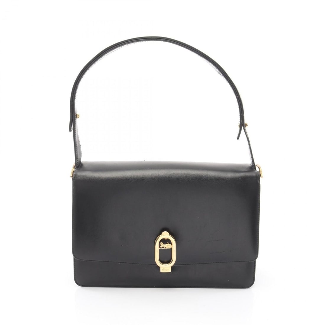 Celine shoulder bag, handbag, leather, women's, black (1 of 12)