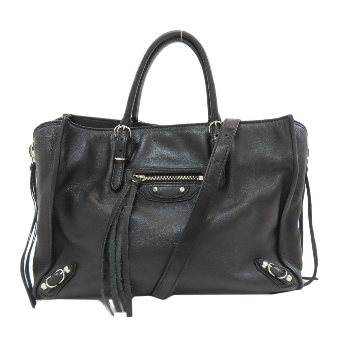 Balenciaga 370926 Paper 2-Way Handbag Leather Women's BALENCIAGA: --- Catalog ---Category: SizeSize (HxWxD): 18cm x 25cm x 10cm / 7.08'' x 9.84'' x 3.93''Strap Length: 69cm - 81cm / 27.16'' - 31.88''Handle Length: 21cm - 27cm / 8.26'' - 10.62''Category: DesignType: