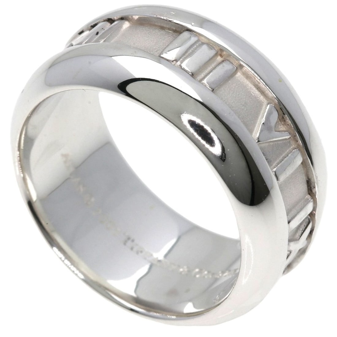 Tiffany & Co. Atlas Ring, Silver, Women's: --- Catalog ---Category: SizeWidth: 9.3mm / 0.37''Weight: 8.8g / 0.31oz.JP Size: 11.5US Size: 6Category: DesignType: Band ringGender: WomenMaterial: SilverCategory: GeneralLine: AtlasBrand: Tiffany---
