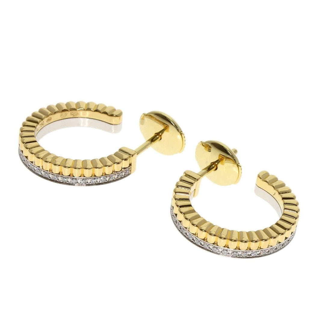 Boucheron Quatre Radiant Hoop Diamond Earrings in 18K Yellow Gold/18KWG for Women: --- Catalog ---Category: SizeSize (HxWxD): 15.10mm x 2.70mm x 15.20mm / 0.59'' x 0.11'' x 0.60''Category: DesignColor: Yellow goldGender: WomenMaterial: Yellow goldCategory: GeneralBrand: Boucheron---