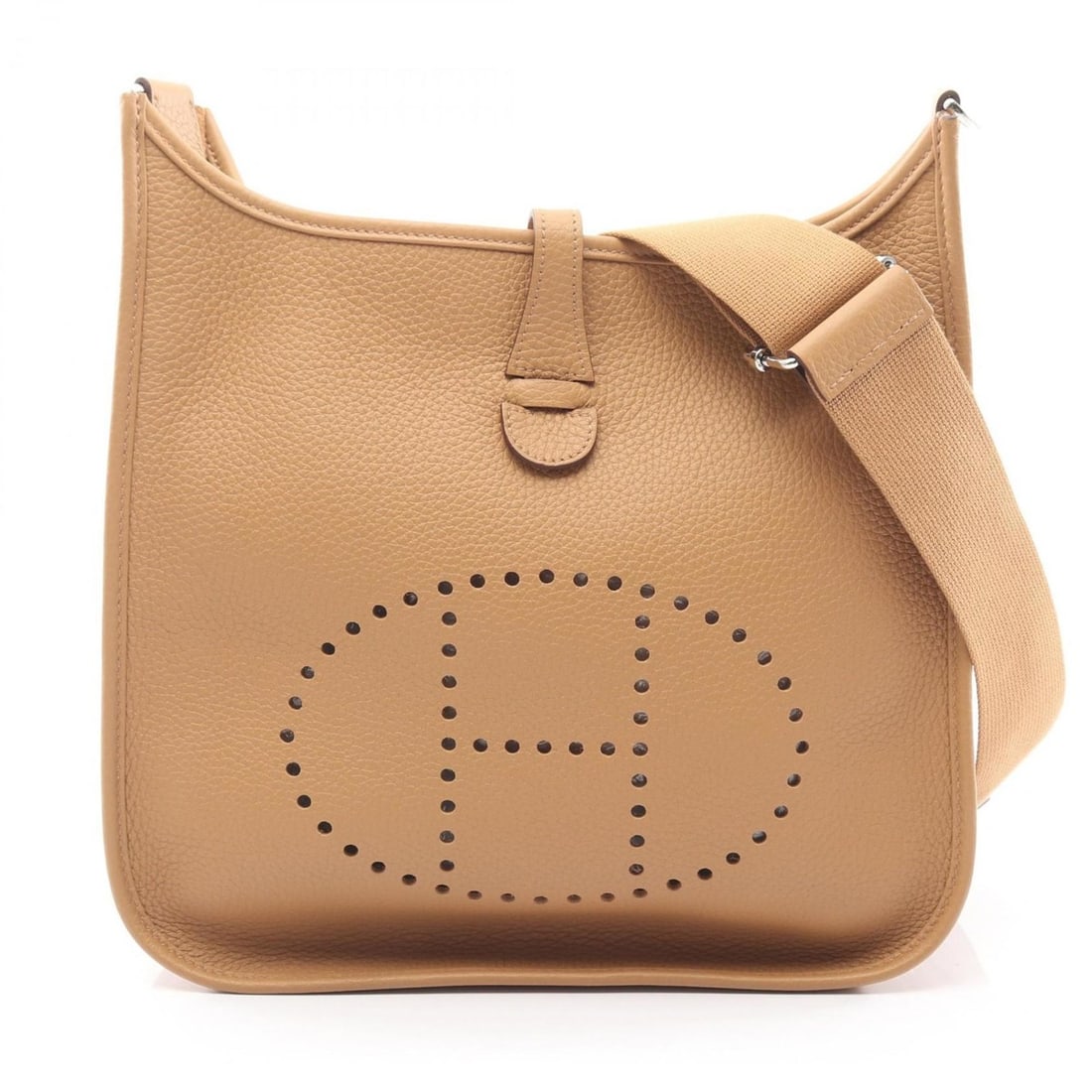 Hermes Hermès Evelyn 3 Trois PM Shoulder Bag/Handbag in Taurillon Clemence Leather, Beige (1 of 10)