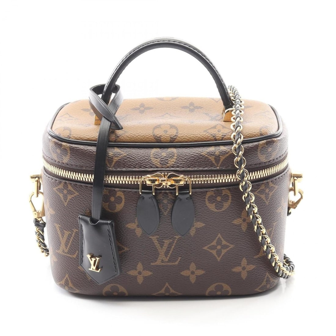 Louis Vuitton Vanity NV PM Handbag, Coated Canvas and Leather, Monogram Reverse, Women's, Brown (1 of 15)