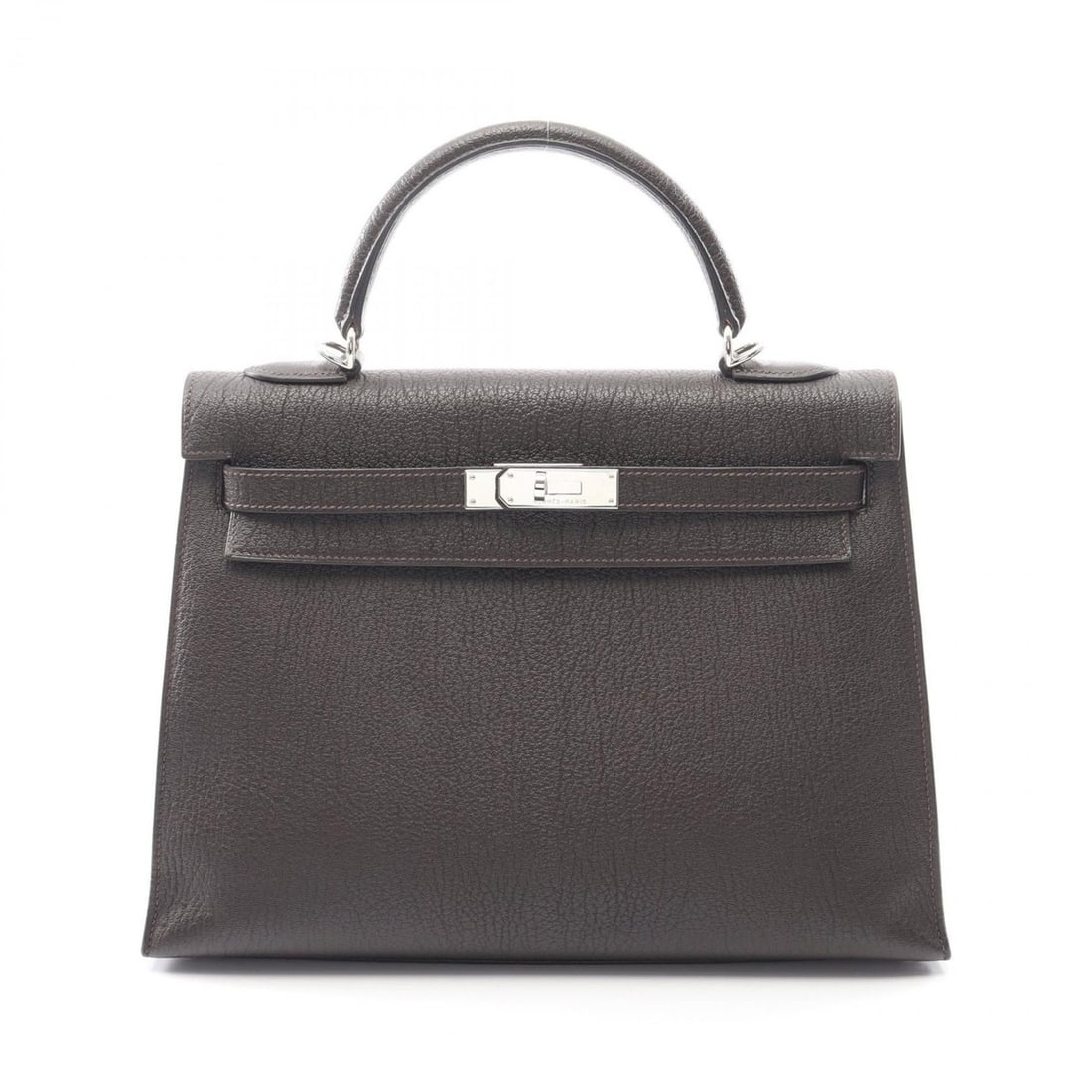 Hermes Hermès Kelly 32 handbag in leather, Chevre, brown, for women. (1 of 12)