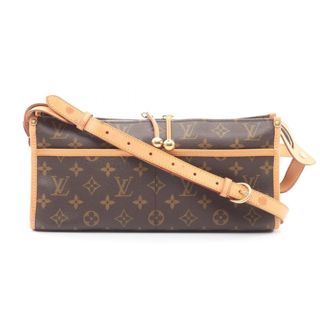 Louis Vuitton Popincourt Long Shoulder Bag/Handbag in Coated Canvas and Leather with Monogram (1 of 15)