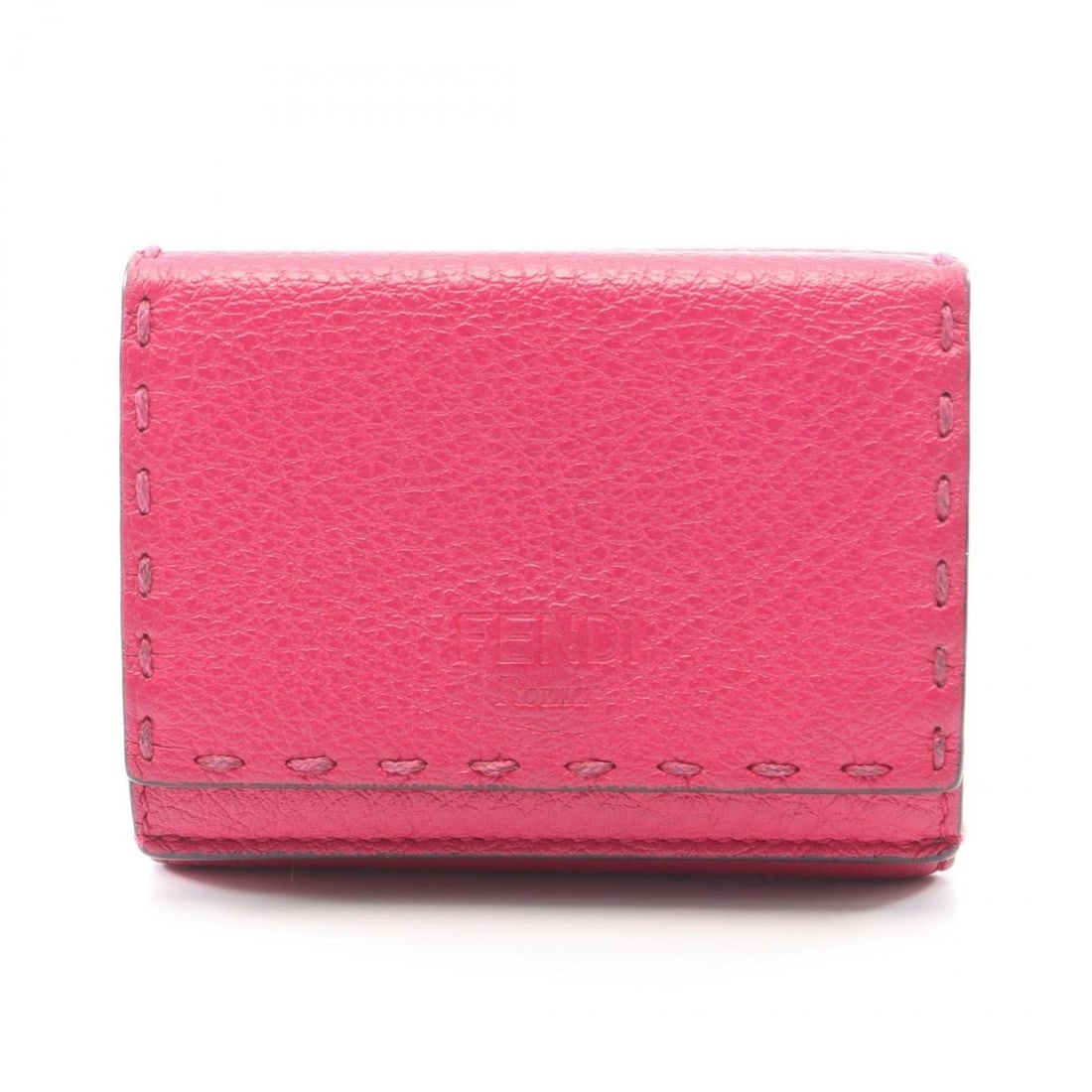 Fendi Selleria Tri-fold Wallet, Leather, Women's, Pink, 8M0395 (1 of 10)