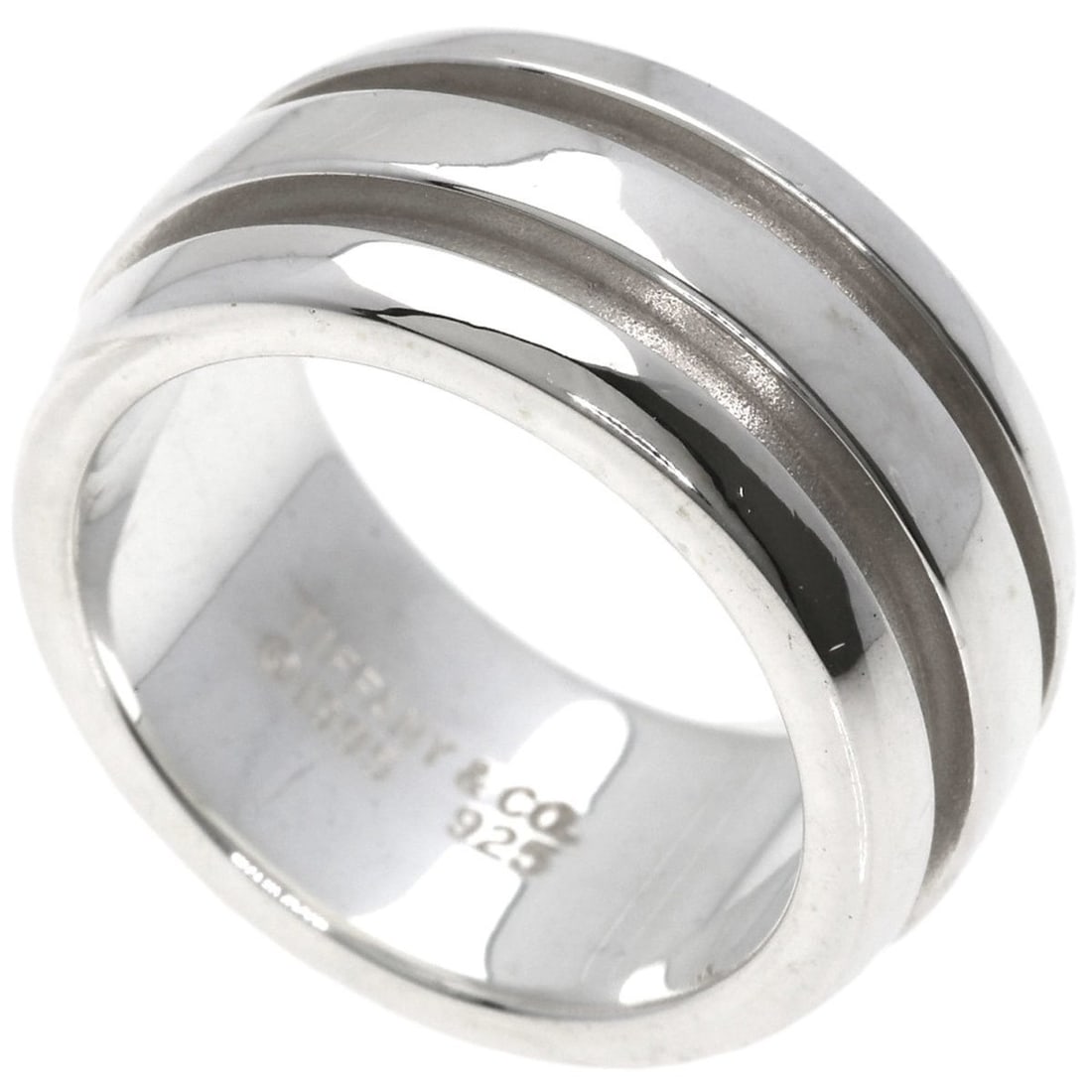 Tiffany Grooved Ring, Silver, Women's, TIFFANY & Co.: --- Catalog ---Category: SizeJP Size: 9US Size: 5Category: DesignColor: SilverGender: WomenMaterial: SilverCategory: GeneralBrand: Tiffany--- Item List ---Section: ConditionRanking: Rank A Used - A fe