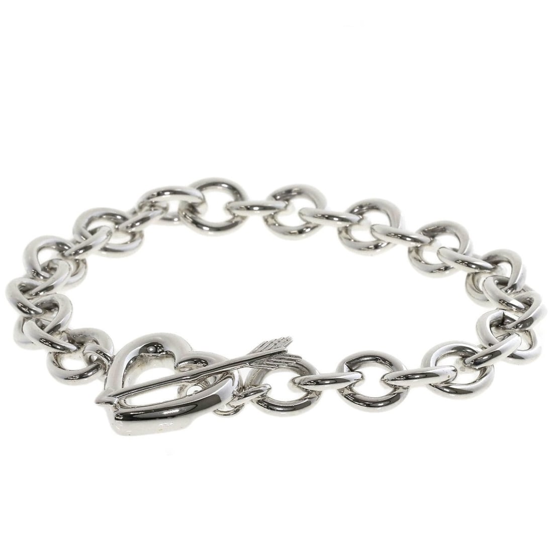 Tiffany & Co. Heart Arrow Bracelet, Silver, Women's (1 of 10)