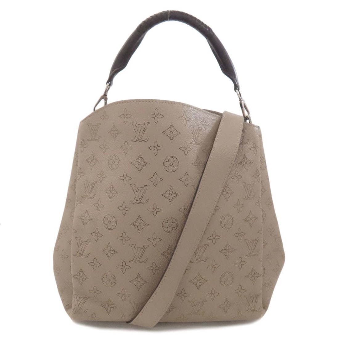 Louis Vuitton M50032 Babyloni PM Tote Bag Mahina Leather Women's LOUIS VUITTON: --- Catalog ---Category: SizeSize (HxWxD): 30cm x 30cm x 14cm / 11.81'' x 11.81'' x 5.51''Category: DesignType: Tote bagColor: GrayishGender: WomenMaterial: Mahina leather Outer Pocket: Zipper pocket