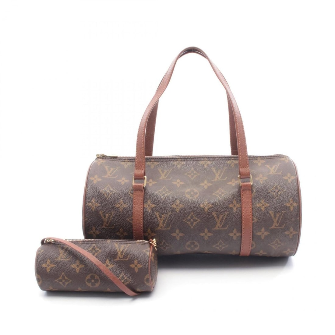 Louis Vuitton Papillon 30 Old-Style Handbag, Coated Canvas and Leather, Monogram, Women's, Brown, (1 of 10)