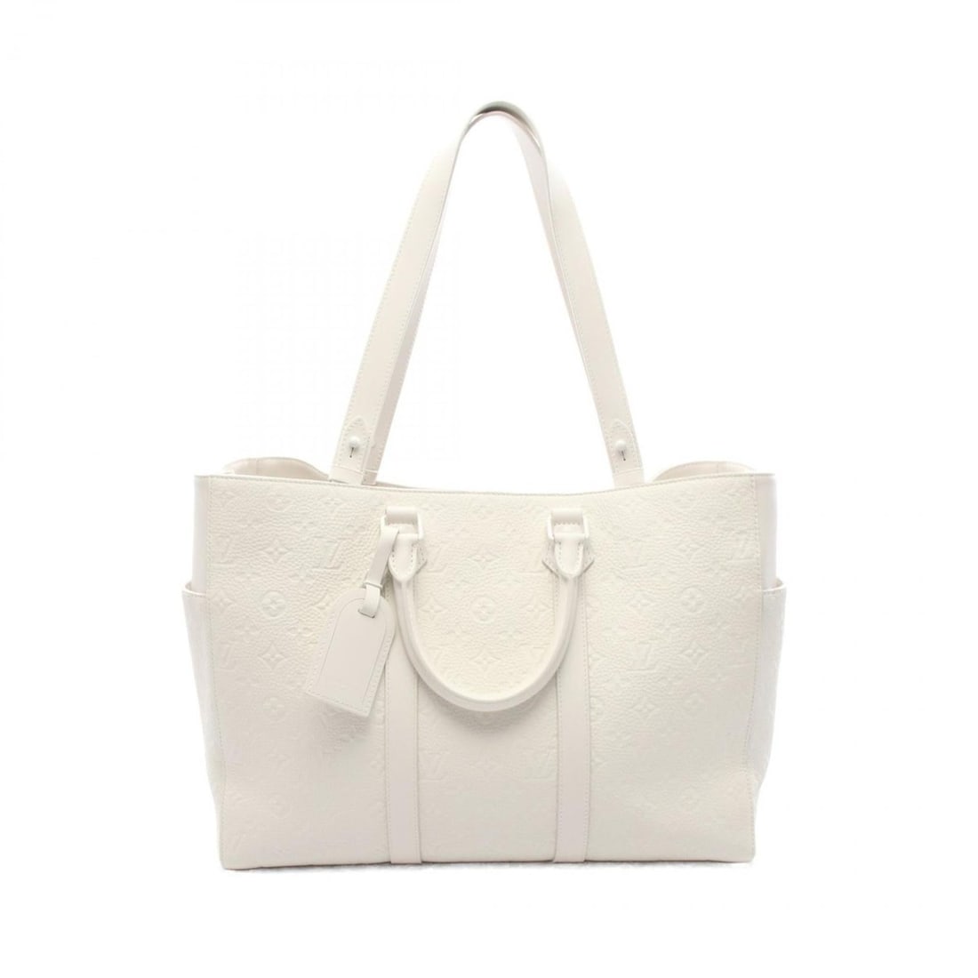 Louis Vuitton Sac Plat 24H Tote Bag, Handbag, Leather, Taurillon Monogram Men's, White, M24383: --- Catalog ---Category: SizeSize (HxWxD): 33cm x 43cm x 17cm / 12.99'' x 16.92'' x 6.69''Category: DesignType: Handbag, Tote bagColor: WhiteGender: MenMaterial: Leather Leather/Fur Type: Taurillon le