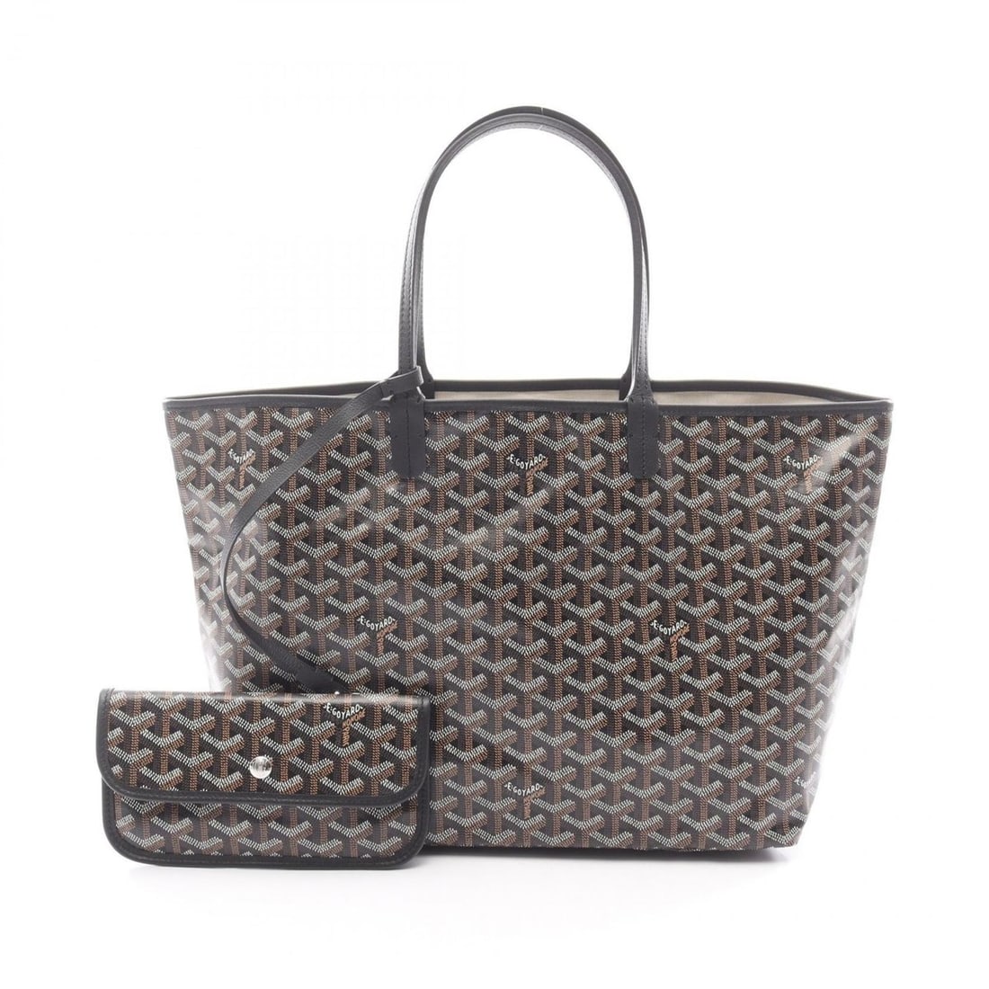 Goyard Saint Louis PM Tote Bag, Coated Canvas, Women's, Black, Brown, Multicolor: --- Catalog ---Category: SizeSize (HxWxD): 26cm x 32cm x 14cm / 10.23'' x 12.59'' x 5.51''Category: DesignType: Handbag, Tote bagColor: Black, Brown, Multi-colorGender: WomenMaterial: Coated canvas ,