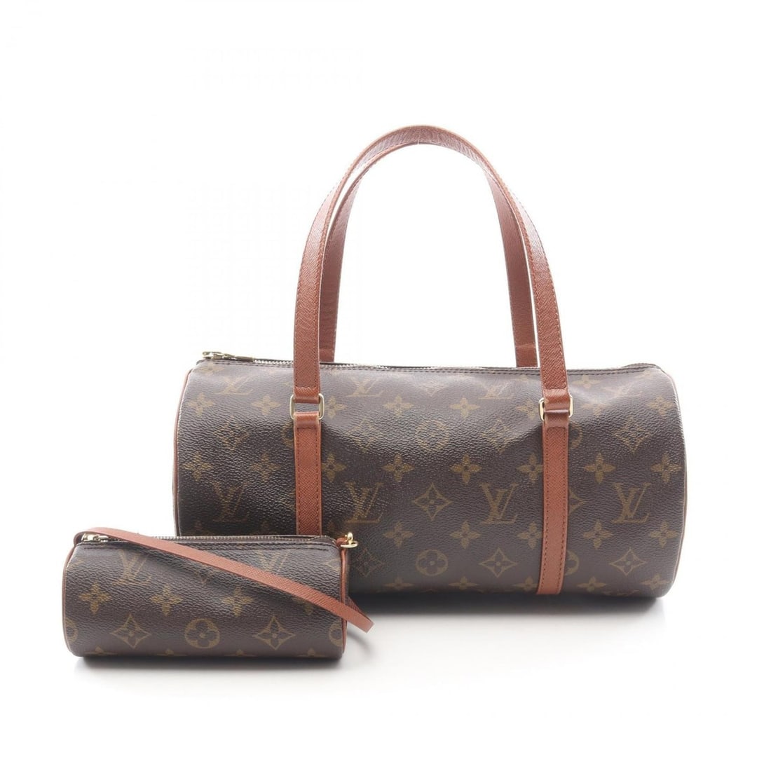 Louis Vuitton Papillon 30 Old-Style Handbag, Coated Canvas and Leather, Monogram, Women's, Brown, (1 of 12)