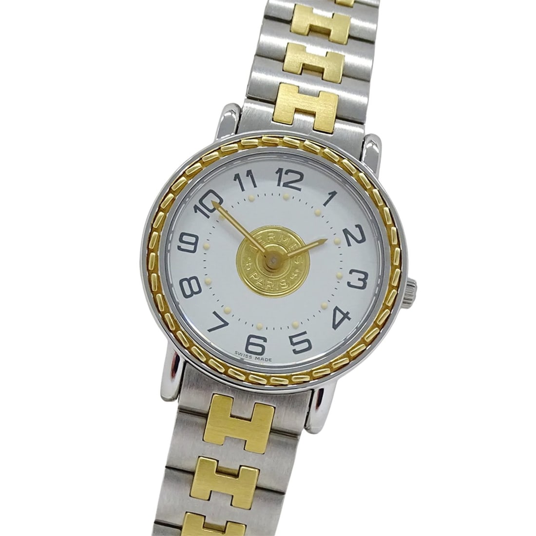 Hermès Women's Serie Quartz Watch, QZ Stainless Steel, SS GP SE4.220, Round, Two-tone (1 of 10)