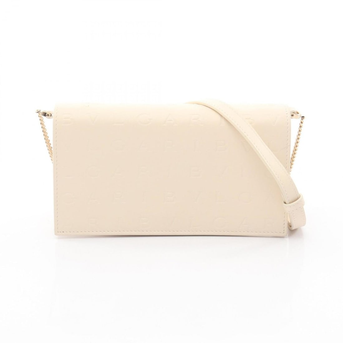 BVLGARI Infiniteum Shoulder Bag/Handbag in Leather, Ivory, Women's, 291703 (1 of 8)