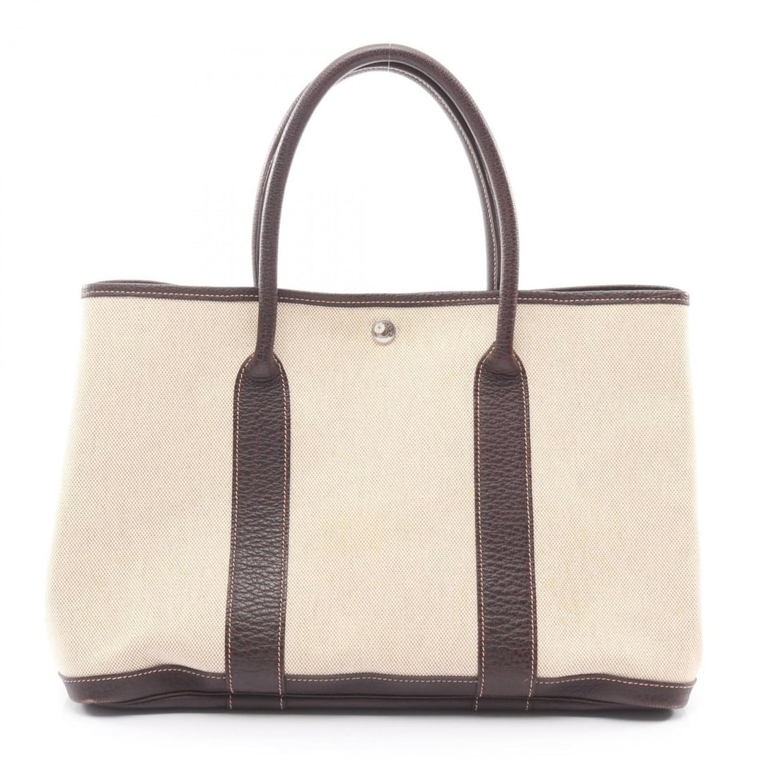 Hermes Hermès Garden Party PM Ecru Ebene Tote Bag/Handbag in Toile H Buffle H, Women's, Beige and (1 of 13)