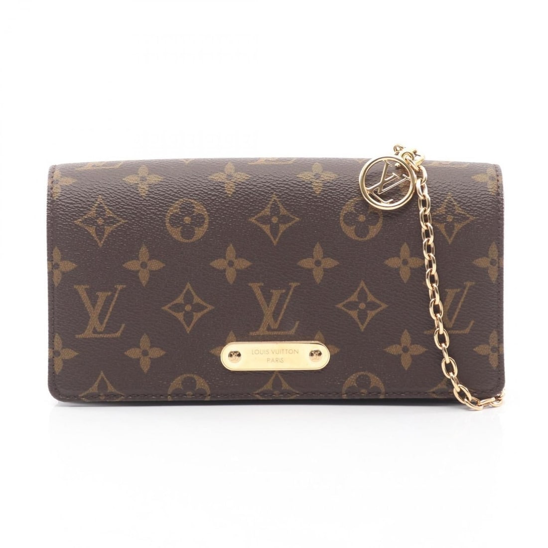 Louis Vuitton Lily Wallet on Chain Shoulder Bag, Coated Canvas and Leather, Monogram, Women's, (1 of 12)