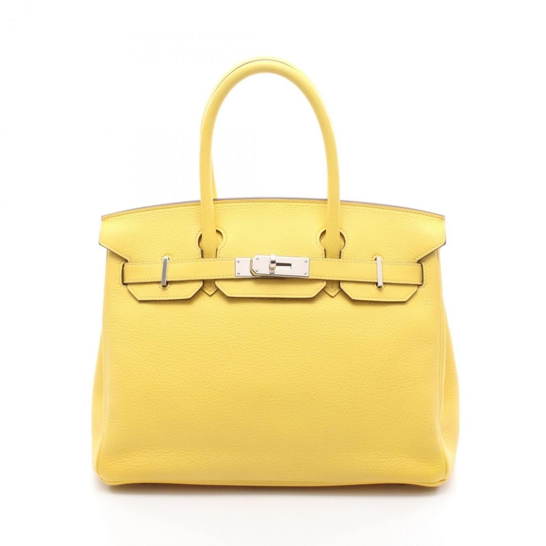 Hermes Hermès Birkin 30 handbag in Taurillon Nobillo leather, yellow for women. (1 of 10)