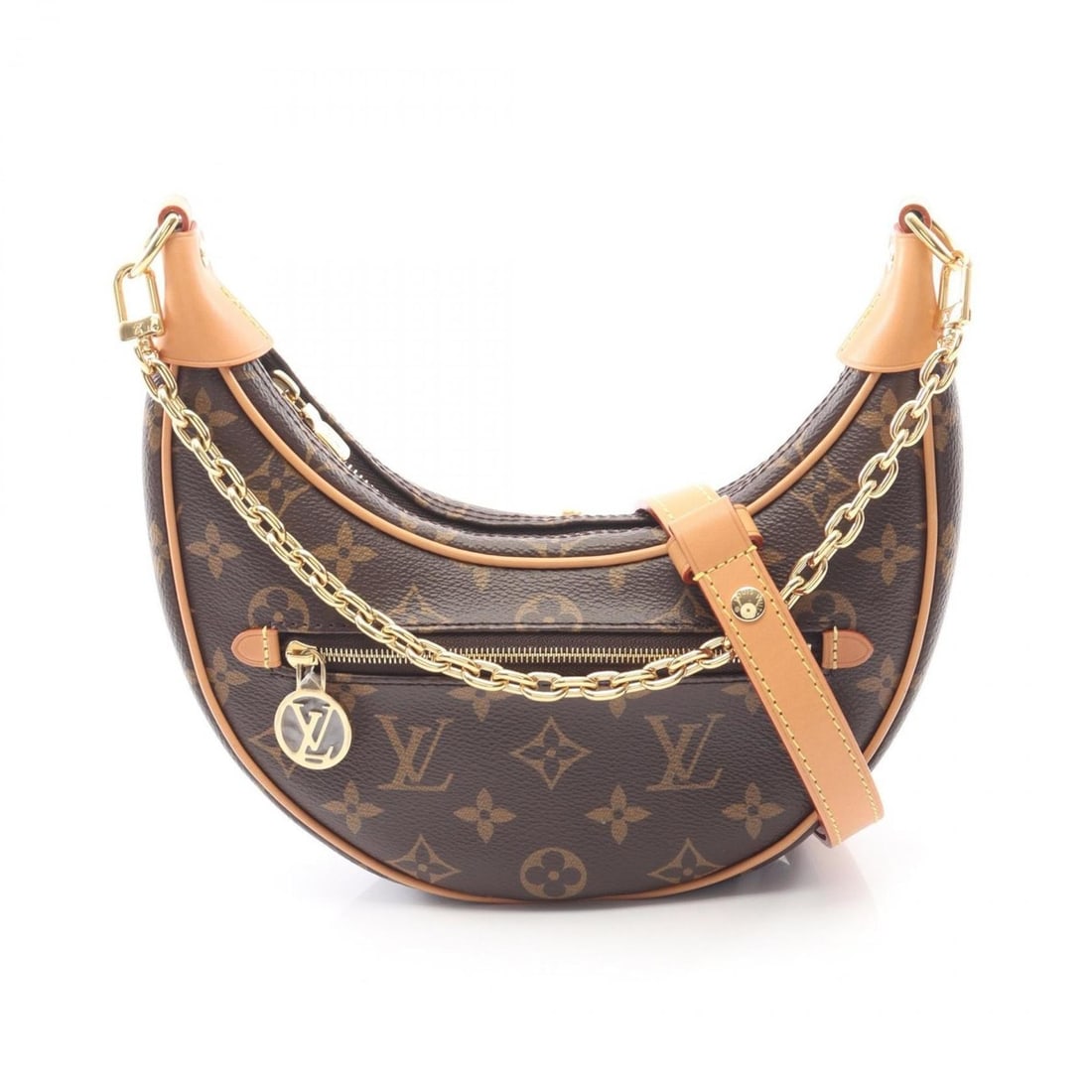 Louis Vuitton Loop Shoulder Bag/Handbag in Coated Canvas and Leather with Monogram Design, Brown,: --- Catalog ---Category: SizeSize (HxWxD): 12cm x 23cm x 6cm / 4.72'' x 9.05'' x 2.36''Category: DesignType: Handbag, Shoulder bagColor: BrownGender: WomenMaterial: Coated canvas , PVC , Monogram , Le