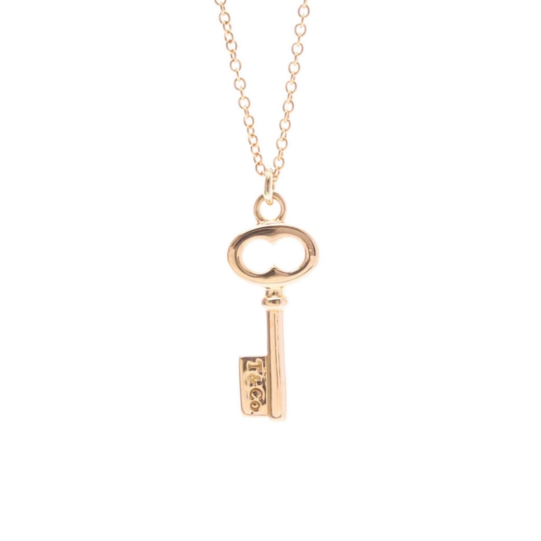 Tiffany Oval Key Necklace Pink Gold (18K) No Stone Men,Women Fashion Pendant Necklace (Pink Gold): --- Catalog ---Category: SizeWeight: 3.3g / 0.11oz.Pendant Size: 20.8mm x 8.8mm / 0.81'' x 0.34''Neck Circumference: 40.5 cm / 15.94''Category: DesignColor: Pink goldMetal: GoldStone: No StoneStyle: F