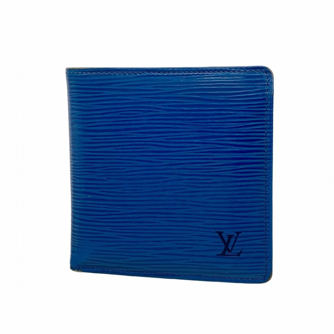 Louis Vuitton Epi Wallet Porte-Bie Carte Credit Monet M63545 Toledo Blue Men's (1 of 9)
