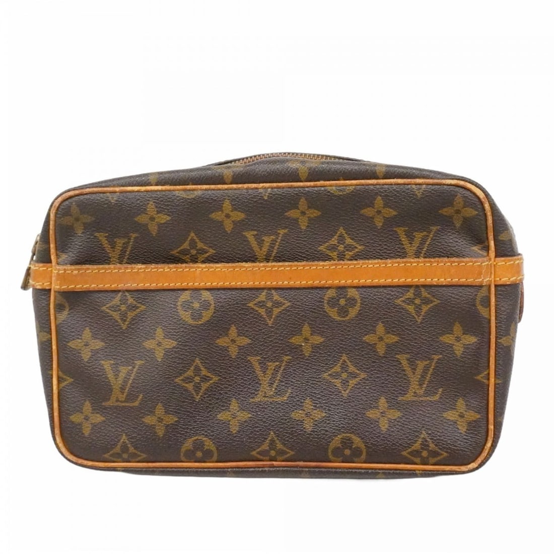 Louis Vuitton Monogram Compiègne 23 Clutch Bag M51847 Brown Men's/Women's (1 of 15)