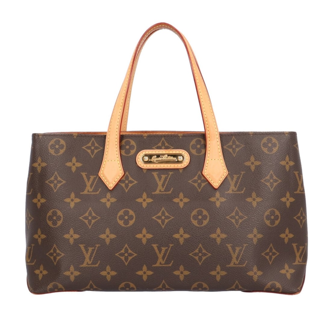 Pre-owned Louis Vuitton Wilshire PM Monogram Handbag in Canvas (M45643) Brown. Women's. (1 of 13)