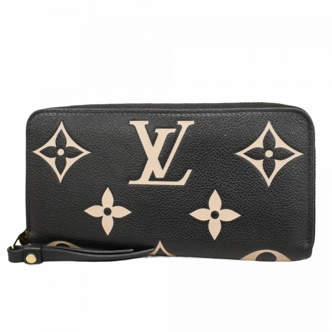 Louis Vuitton Monogram Empreinte Zippy Wallet M80481 Black/Beige for Men and Women (1 of 18)