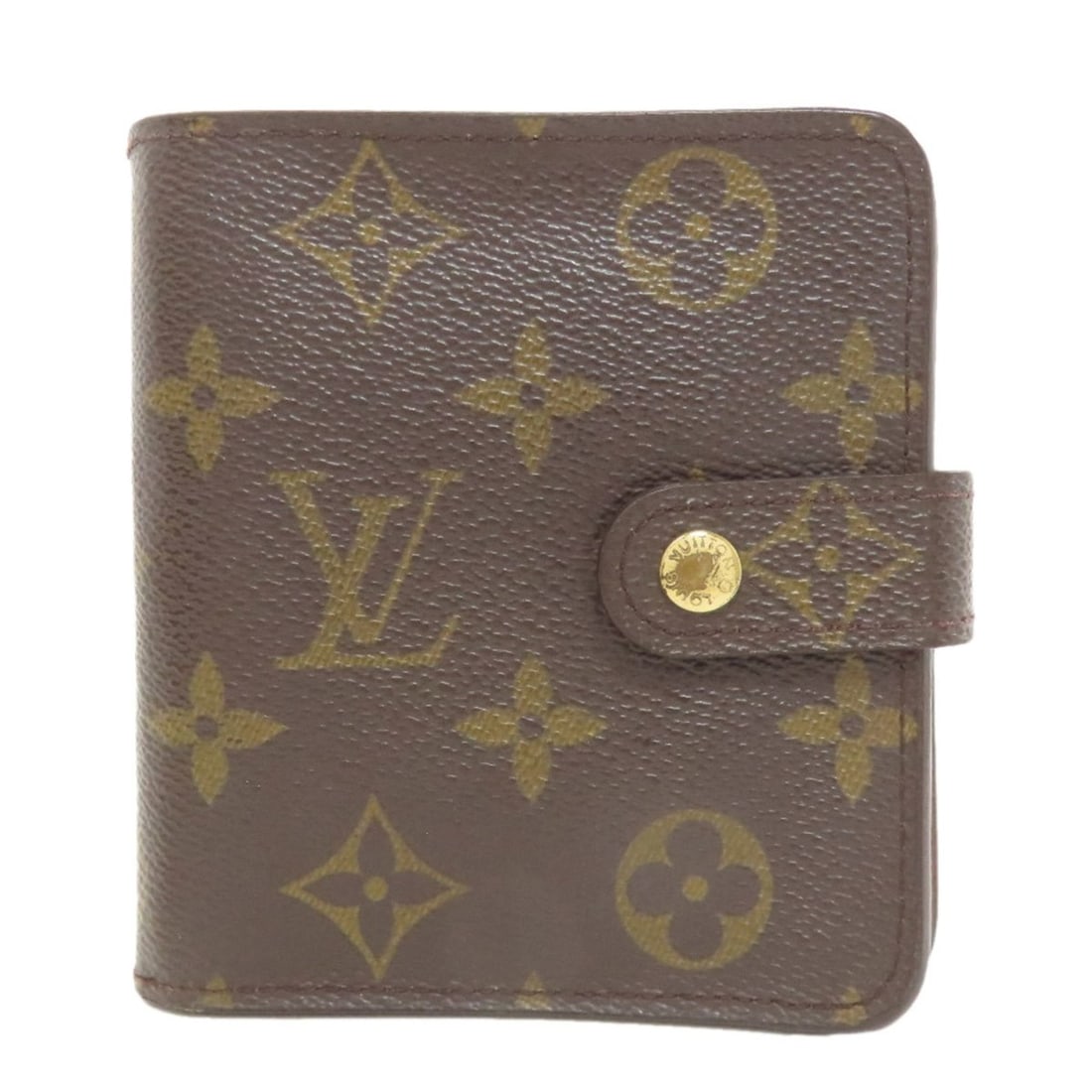 Louis Vuitton M61667 Compact Zip Bifold Wallet Monogram Canvas Women's LOUIS VUITTON (1 of 20)