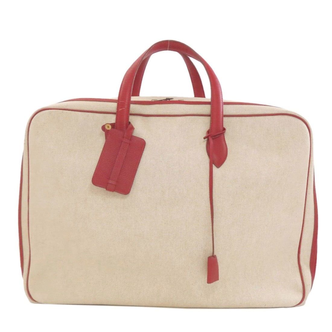 Hermès Victoria 50 Boston Bag in Taurillon/Toile H with Gold Hardware, Women's HERMES (1 of 20)