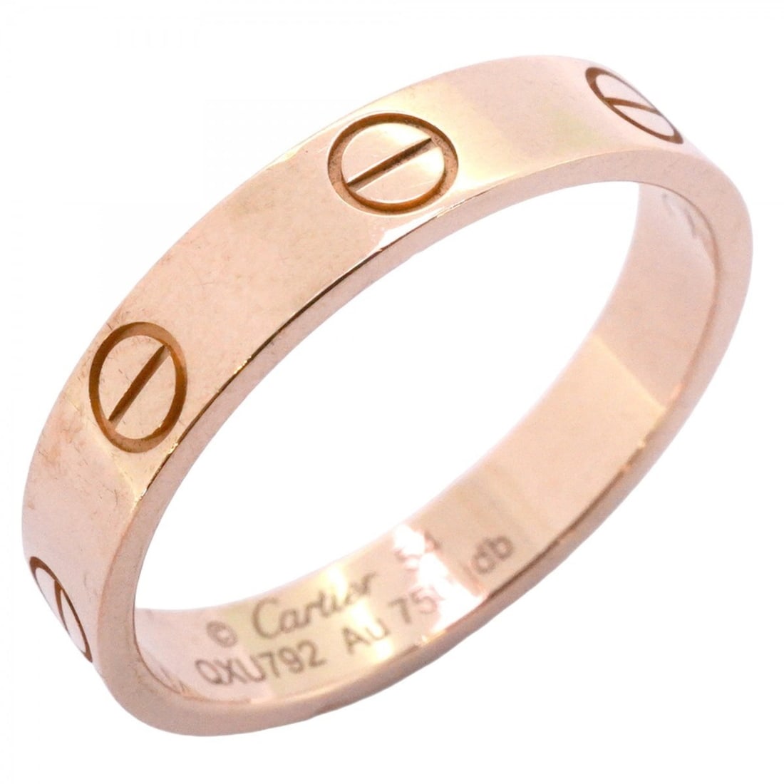 Cartier Mini Love Ring, 18K Pink Gold, #54, Women's, P2276206 (1 of 11)