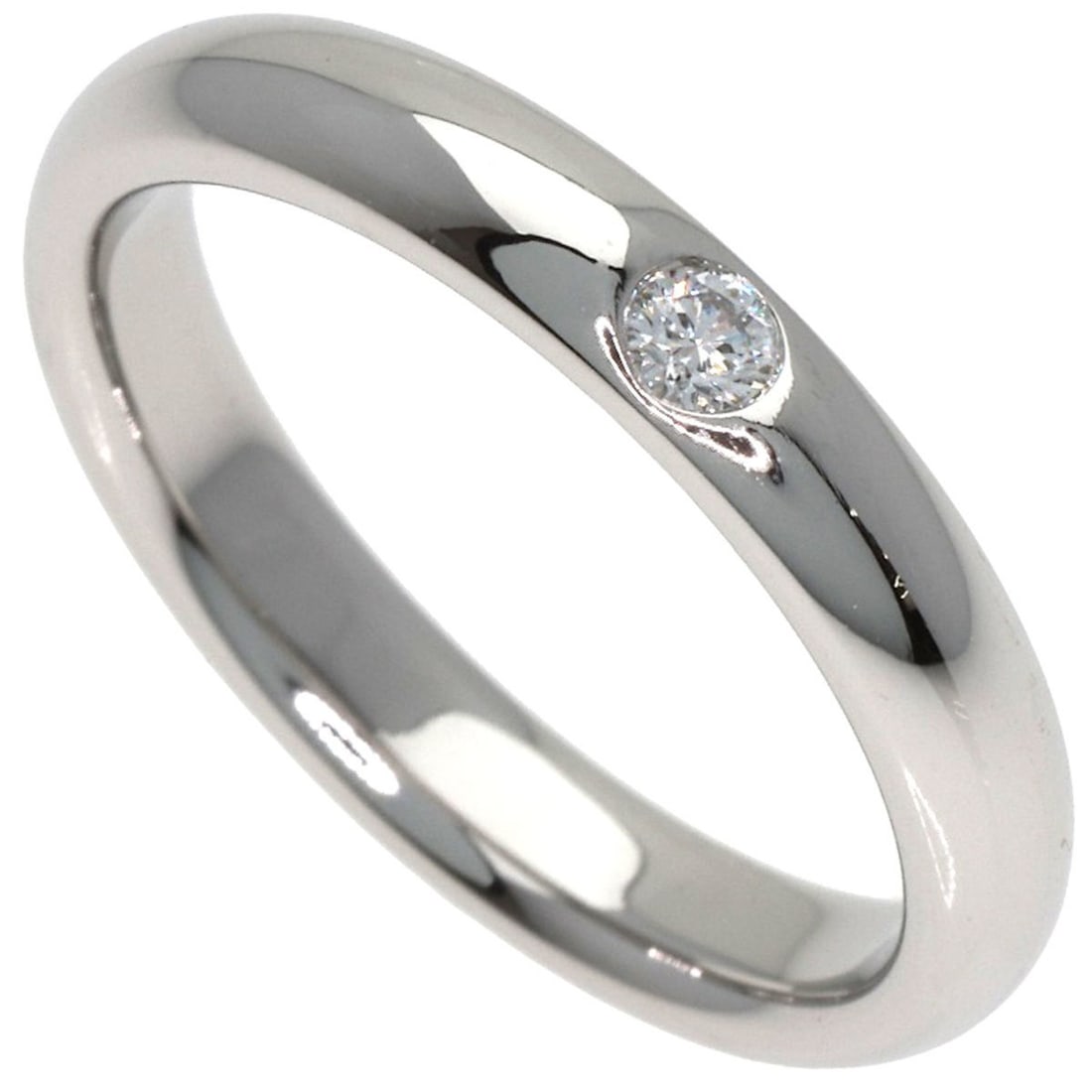 Harry Winston Round Cut 1P Diamond Ring in Platinum PT950 for Women (1 of 10)