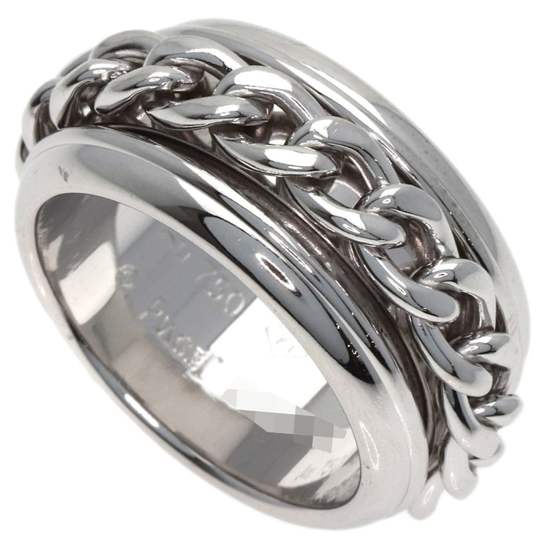 Piaget Possession Chain #54 Ring, 18K White Gold, Women's, PIAGET: --- Catalog ---Category: SizeWidth: 10.4mm / 0.41''Weight: 19.6g / 0.69oz.JP Size: 14US Size: 7Category: DesignType: Band ringGender: WomenMaterial: White gold (18K)Category: GeneralBrand: Piaget--- I