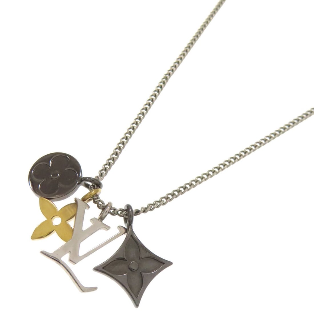 Louis Vuitton M00521 Pendant - LV Instinct Necklace, Metal, Women's, LOUIS VUITTON: --- Catalog ---Category: SizeWidth: 1mm / 0.04''Pendant Size: 18mm x 14mm / 0.7'' x 0.55''Neck Circumference: 60 cm / 23.62''Category: DesignColor: SilverGender: WomenNecklace Type: NecklaceCategory: