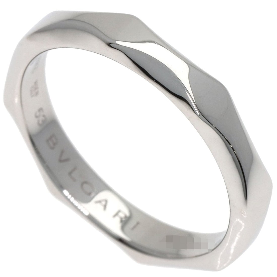 BVLGARI Infinito #53 Platinum PT950 Women's Ring: --- Catalog ---Category: SizeWidth: 3.2mm / 0.13''Weight: 5.3g / 0.18oz.JP Size: 13US Size: 6.5Category: DesignType: Band ringMetal: PlatinumGender: WomenMetal Purity: Platinum950Category: GeneralBran
