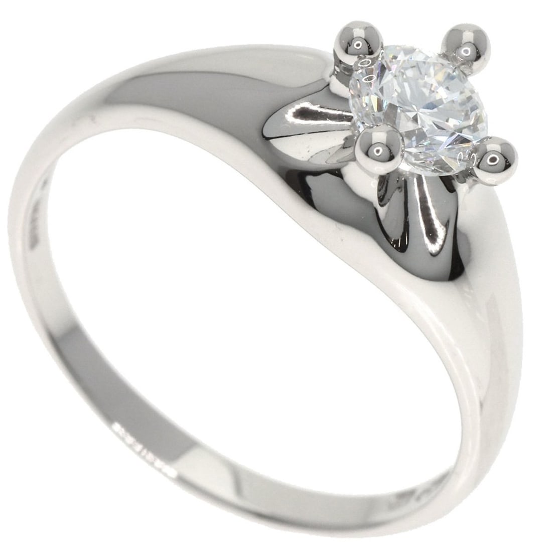 BVLGARI Corona Diamond Ring in Platinum PT950 for Women: --- Catalog ---Category: SizeWeight: 6.3g / 0.22oz.JP Size: 12.5US Size: 6.5Category: DesignType: Band ringStone: DiamondGender: WomenMaterial: Platinum 950Weight (ct.): 0.502Category: GeneralBrand: B