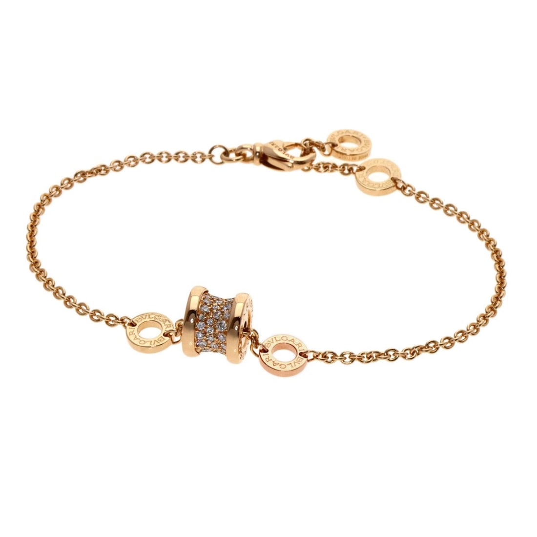 BVLGARI B-zero1 Element Diamond Small Bracelet in 18K Pink Gold for Women (1 of 18)