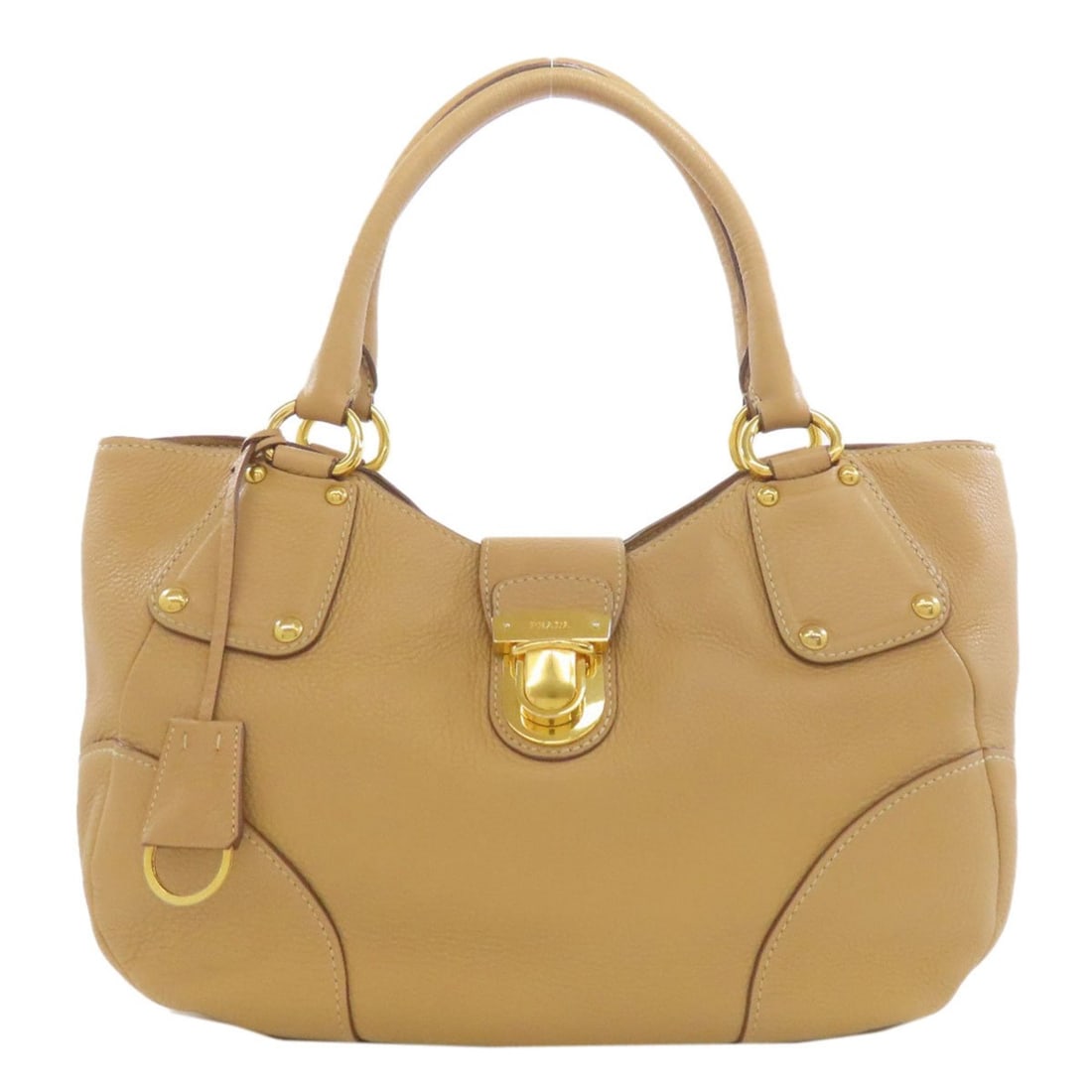 Prada logo handbag leather women's PRADA (1 of 20)