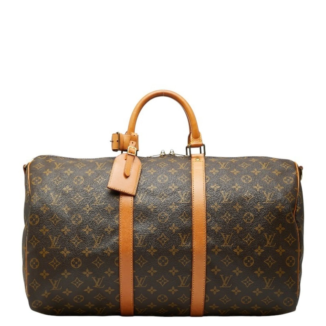 Louis Vuitton Monogram Keepall Bandouliere 50 Boston Bag M41416 Brown Leather Women's LOUIS VUITTON (1 of 20)