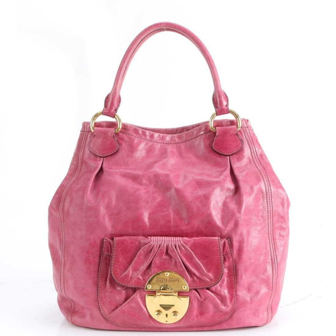 Miu Miu Miu leather tote bag, shoulder handbag, pink, brand, women's: --- Catalog ---Category: SizeSize (HxWxD): 38cm x 35cm x 18cm / 14.96'' x 13.77'' x 7.08''Handle Length: 48cm / 18.89''Category: DesignType: Shoulder bag, Tote bagColor: PinkGender: WomenMaterial: Lea