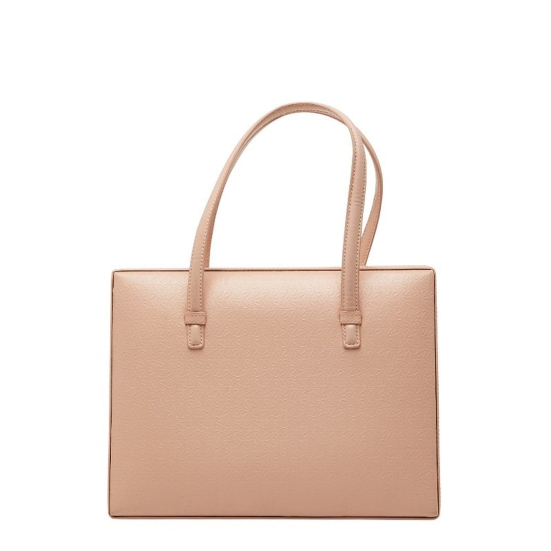 LOEWE Repeat Anagram Handbag Tote Bag Pink Beige Leather Women's: --- Catalog ---Category: SizeSize (HxWxD): 20cm x 26cm x 10cm / 7.87'' x 10.23'' x 3.93''Category: DesignType: Handbag, Tote bagColor: Pink beigeGender: WomenMaterial: Leather Category: GeneralBrand: