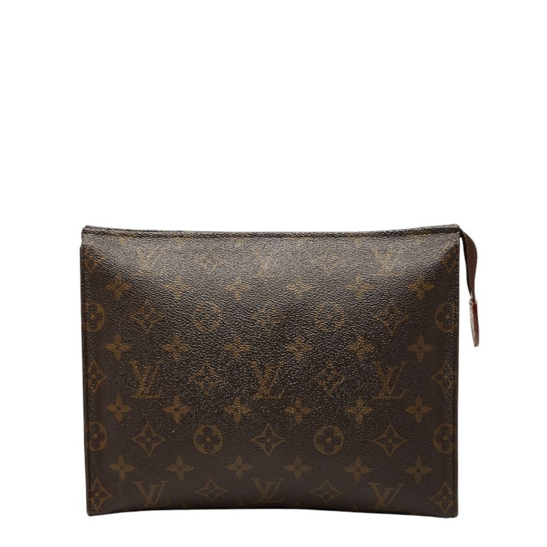 Louis Vuitton Monogram Poche Souffle Clutch Bag/Second Bag M51960 Brown Leather Women's LOUIS (1 of 15)