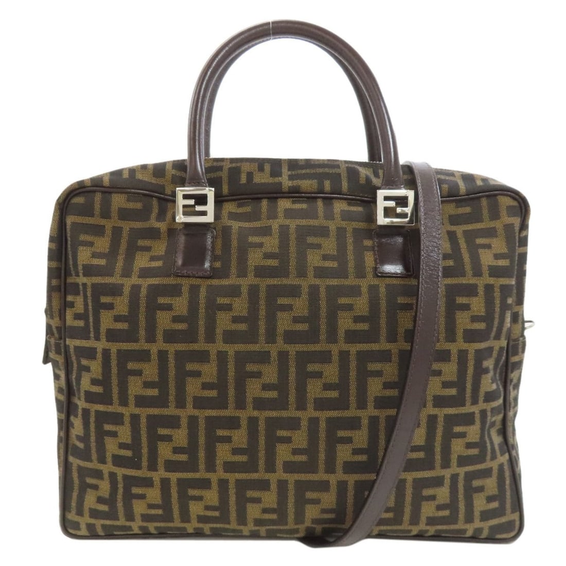 Fendi Zucca pattern 2-way canvas handbag for women (1 of 20)